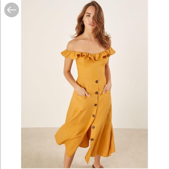 Reformation Dresses & Skirts - NEW Reformation Hattie off shoulder dress